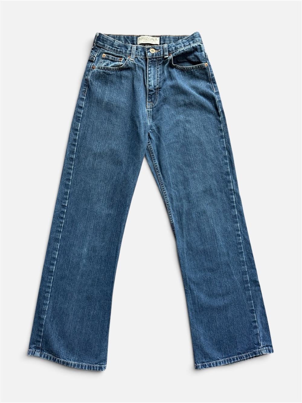 Arizona Bootcut Slim Boys Jeans with Adjustable Waist | Size 16 | 5-Pocket Denim